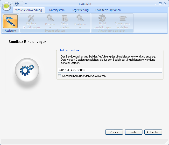 Der Evalazer-Assistent